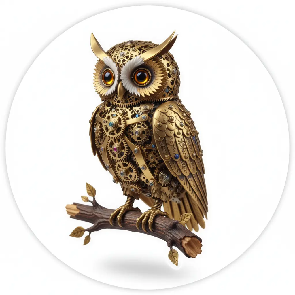 Small brass owl figurine